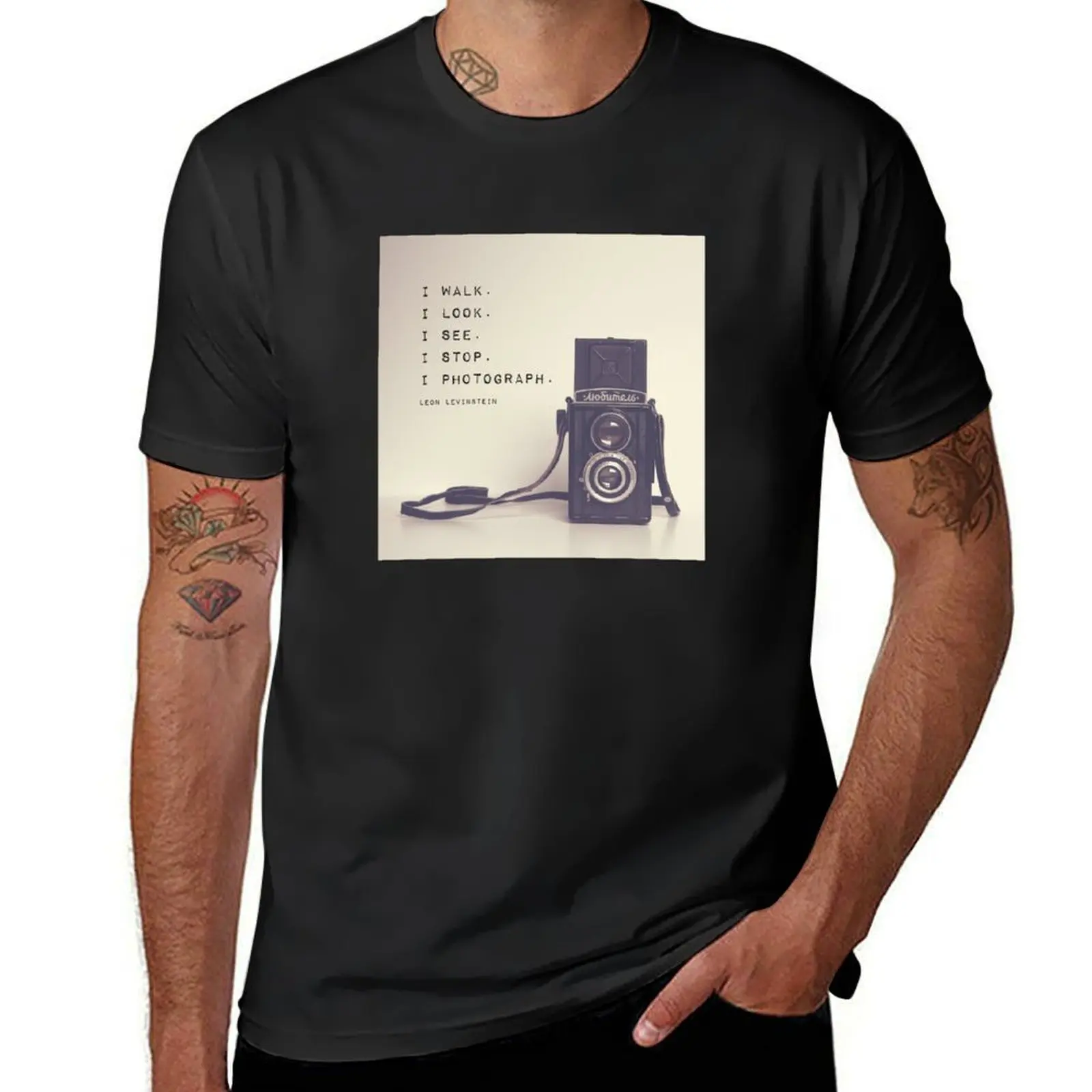 Vintage Camera T-Shirt cute clothes plus sizes t shirts men