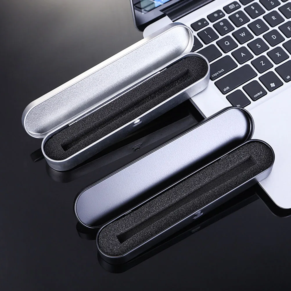 

6 Pcs Tin Stationery Box Pencil Case Portable Tins Container Tinplate Office Holder Student