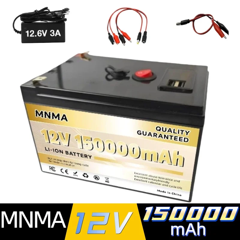 

Аккумулятор LiFePO4 200 Ач 12В, литиевая батарея для солнечных систем, перезаряжаемая, класс A, 6000+ циклов, идеально подходит для автодомов/кемперов, солнечных батарей