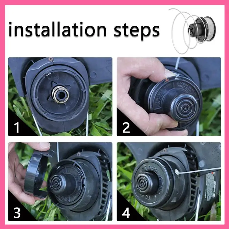

ABNM A6226-XJ Strimmer Spool Compatible With Black+Decker Grass Trimmer Replace GL250, GL310 Models With Strimmer Spool Cover