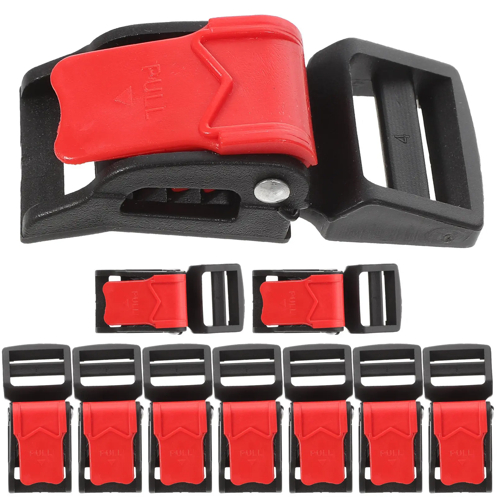 

Набор из 10 быстросъемных пряжек (железо/АБС) для ремней безопасности мотоциклов и лыжных шлемов, замена ремешков для подбородка