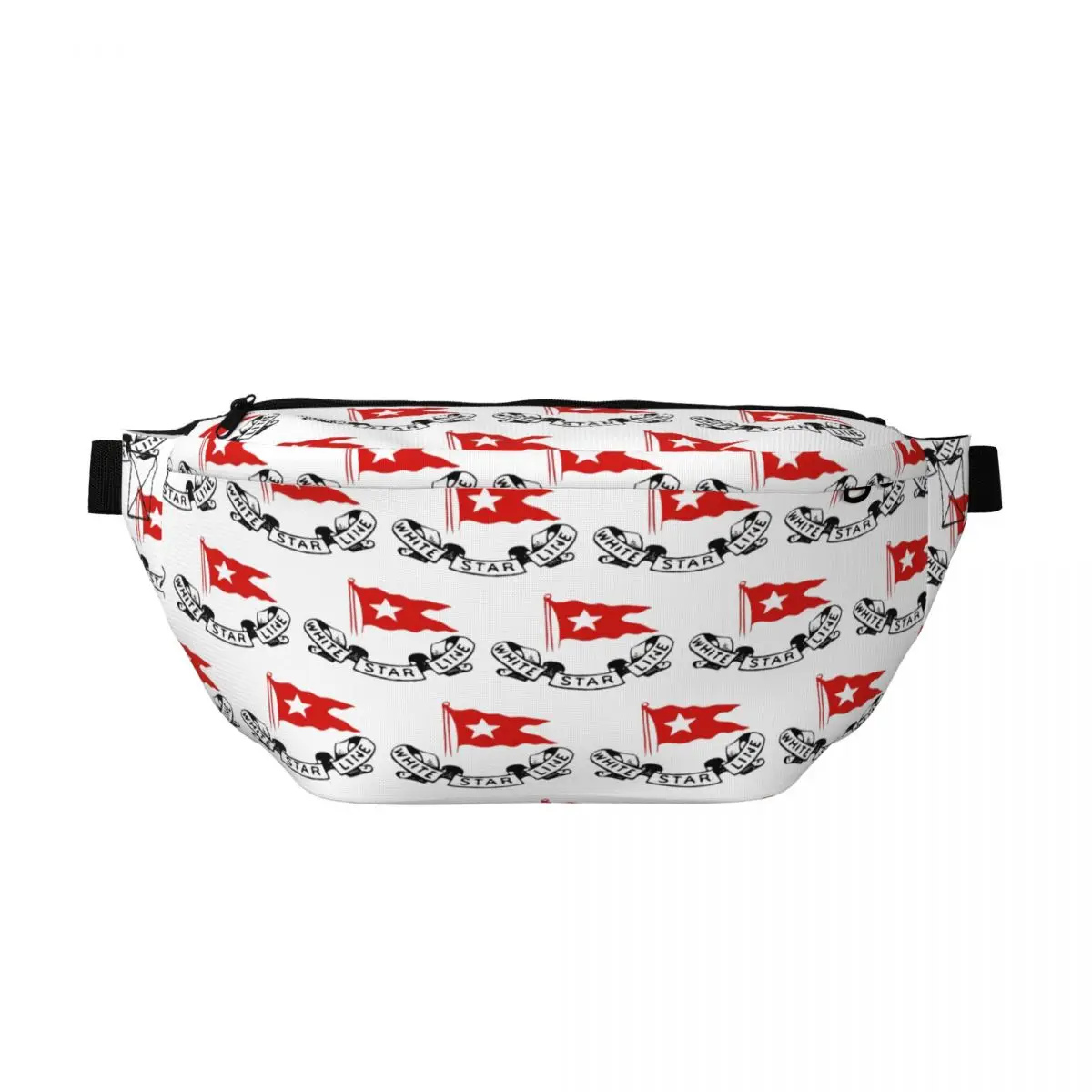 

Сумка на пояс Crossbody Titanic White Star Line - Red Flag With Star Logo для мужчин и женщин, регулируемая поясная сумка для путешествий и бега