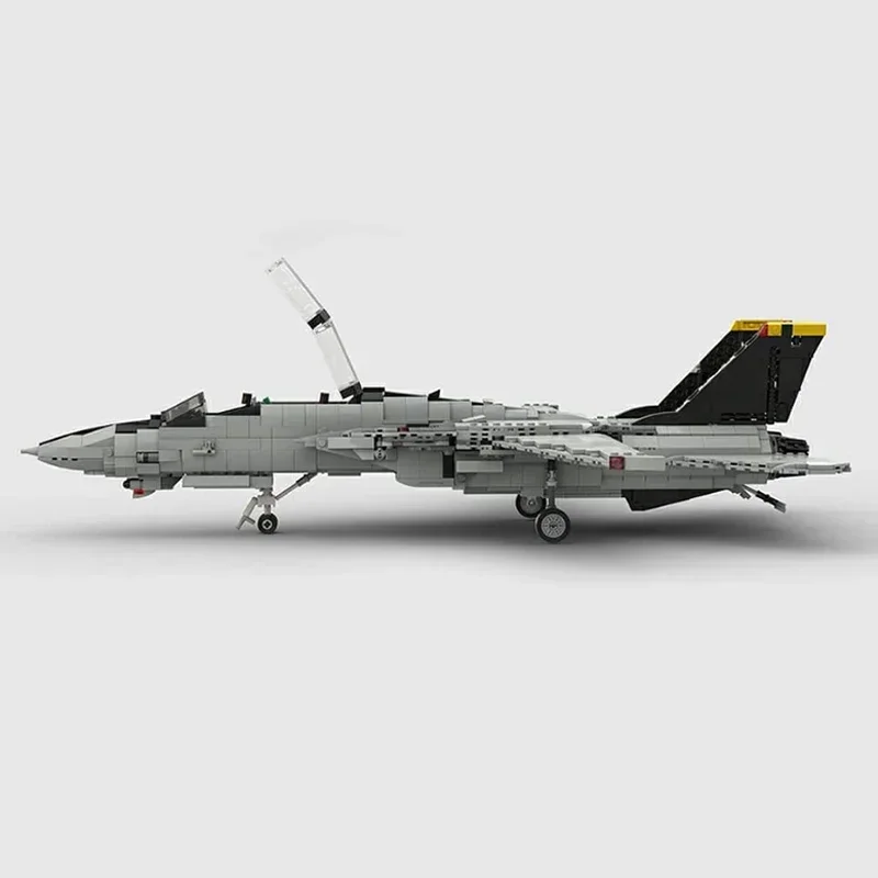 Moc Bouwstenen Militair Wapenmodel F-14 Tomcat Fighter-Technologie Modulaire Blokgeschenken Speelgoed Voor Kinderen Diy Sets Assemblage