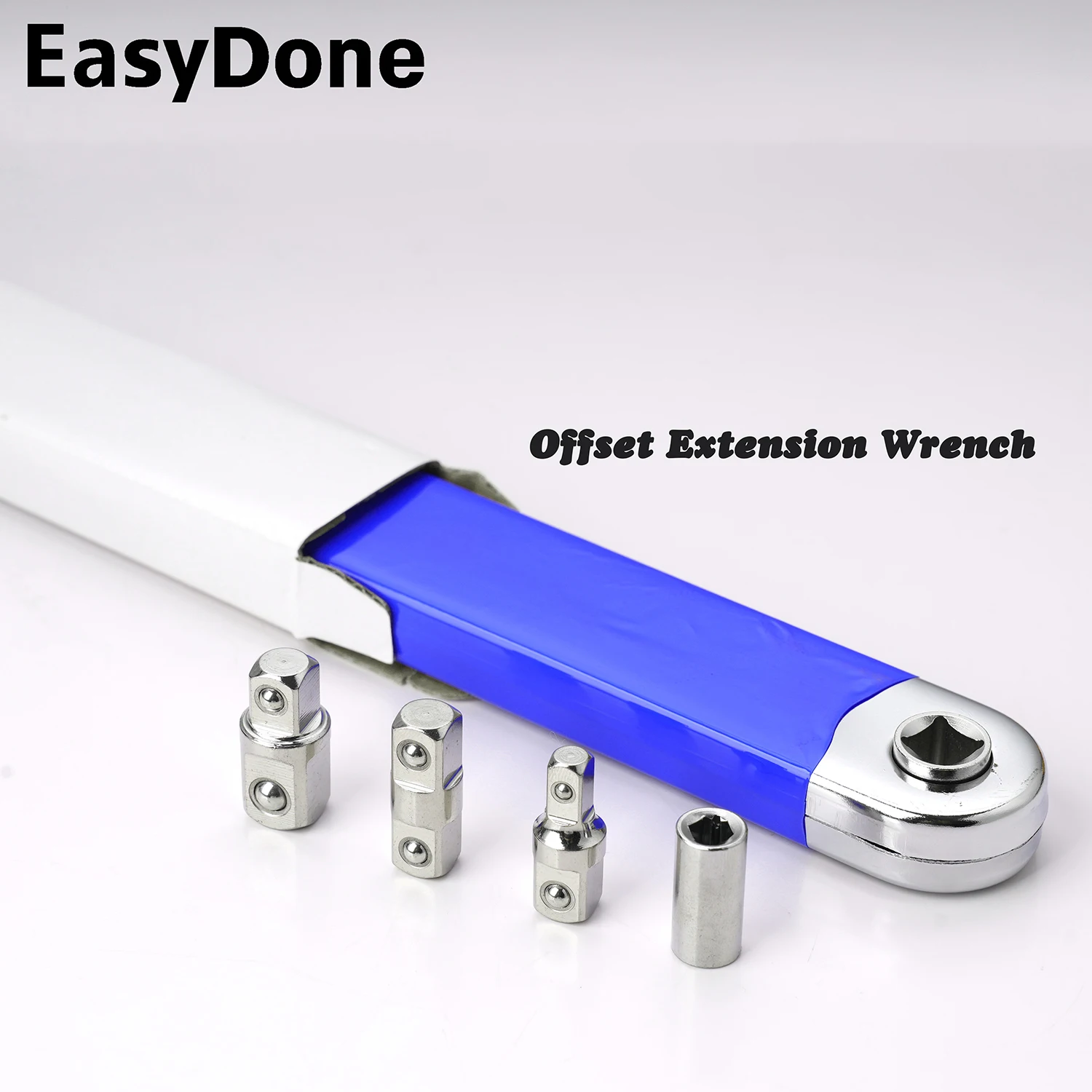 

Zero Offset Extension Wrench Set, Professional Tight Spaces Extension Tool, 1/4" 3/8" 1/2" for Auto Home Repair