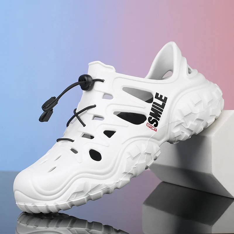 YRZL Men's Outdoor Sandals Hiking Sports Sandals Closed Toe EVA Lightweight Water Shoes Anti-Slip Comfortable Sandals for Men