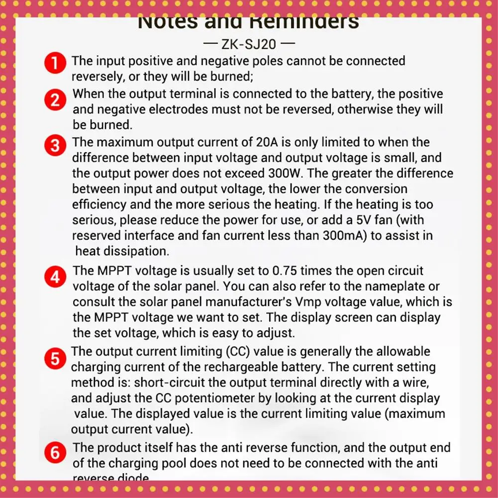 B74A ZK-SJ20 Module abaisseur automatique MPPT Buck Boost convertisseur Module d'alimentation