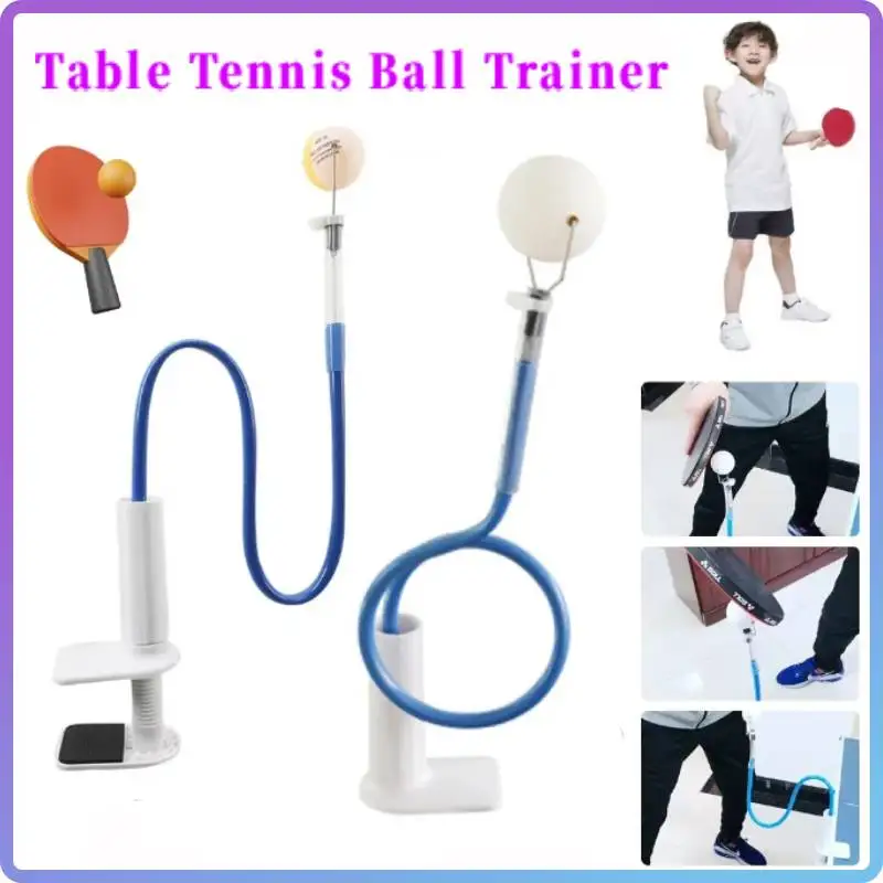 

1 Set Table Tennis Ball Trainer Pingpong Practice Training Device Rapid Rebound Ping Pong Machine with Table Clamp for Exercise