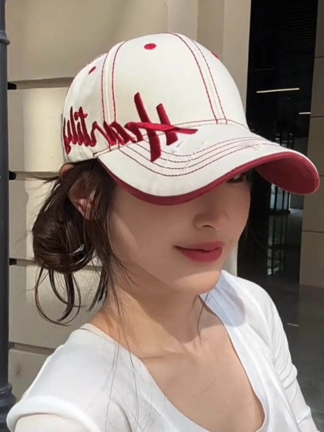 outdoor-women's-baseball-cap-sun-protection-wide-brim-hat-face-slimming-large-face-appearances-adjustable-size-spring-autumn