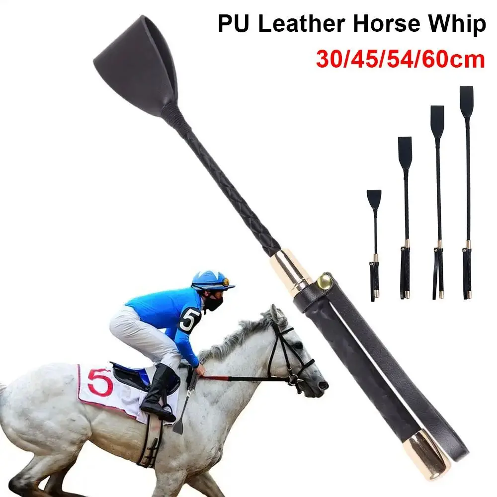 

1 шт. новый портативный конский хлыст с ручкой из искусственной кожи указатель для тренировок на конный спорт 30/45/54/60 см гоночные принадлежности для укороченных ресниц