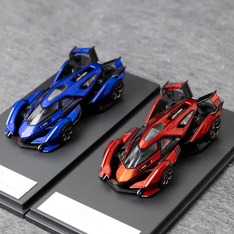 

LM 1/64 Vision GT V12 VGT гоночный автомобиль из сплава, литье под давлением и игрушечный транспорт, модель автомобиля, миниатюрная масштабная модель автомобиля для детей
