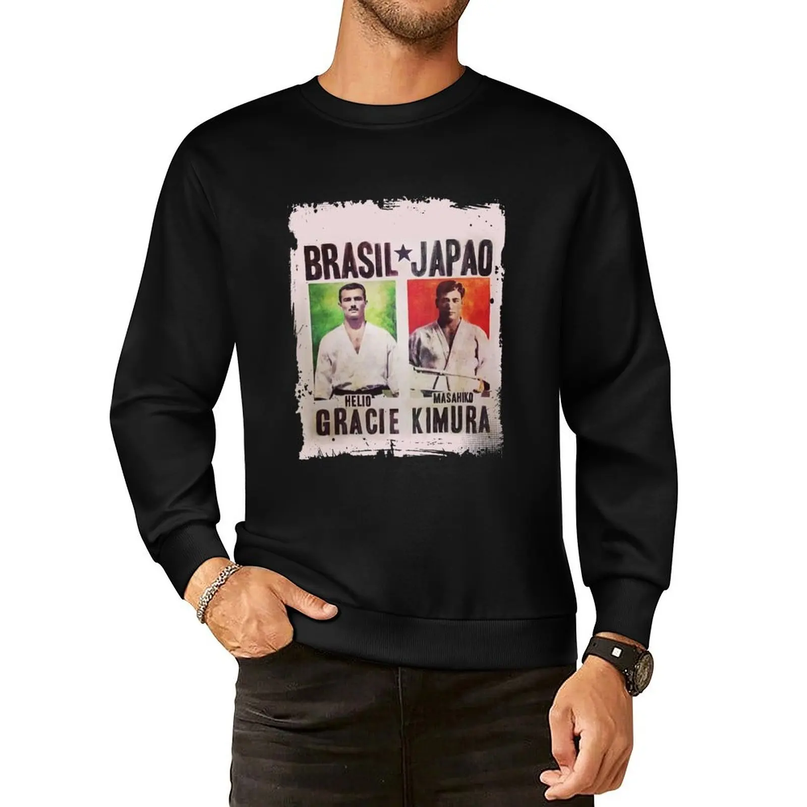 

Grand Master Gracie vs Masahiko Kimura Fight Poster Pullover Hoodie autumn men's sweat-shirt male clothes anime sweatshirt