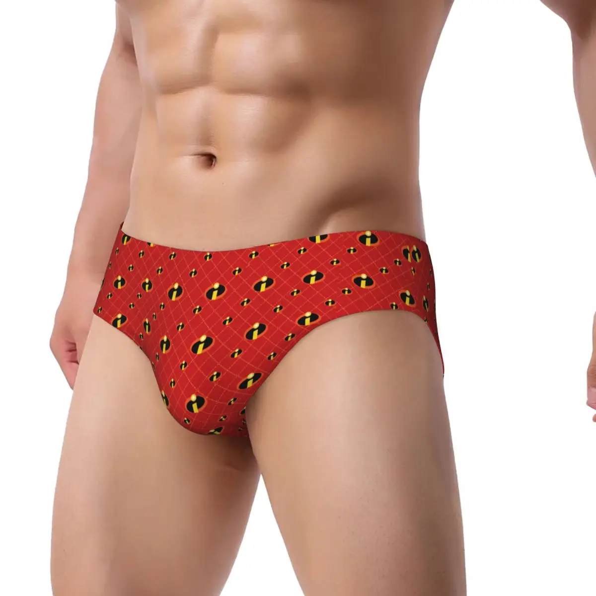 Custom Mens The Incredibles Cartoon Panties Underwear Male Breathable Briefs Underpants