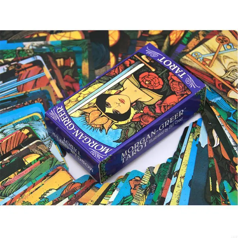 242F Tarot Cards, for Morgan Greer Tarot Deck Divination Game Card, Family Party Favor Board Games Fun Game Cards for Beginne