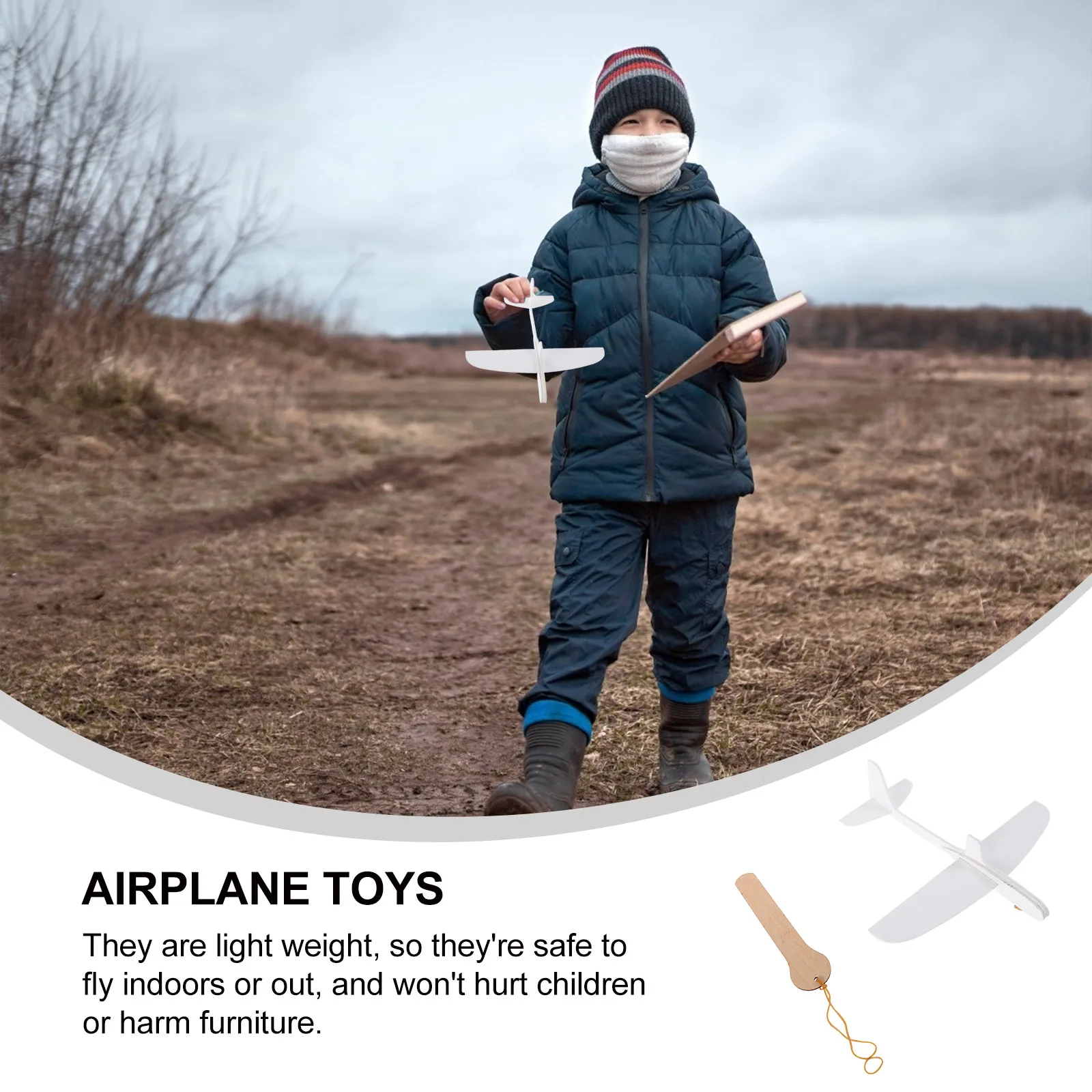 

Белый пенопластовый самолет-планер для покраски, летающий самолет для улицы, игрушка-биплан для самостоятельной сборки и покраски