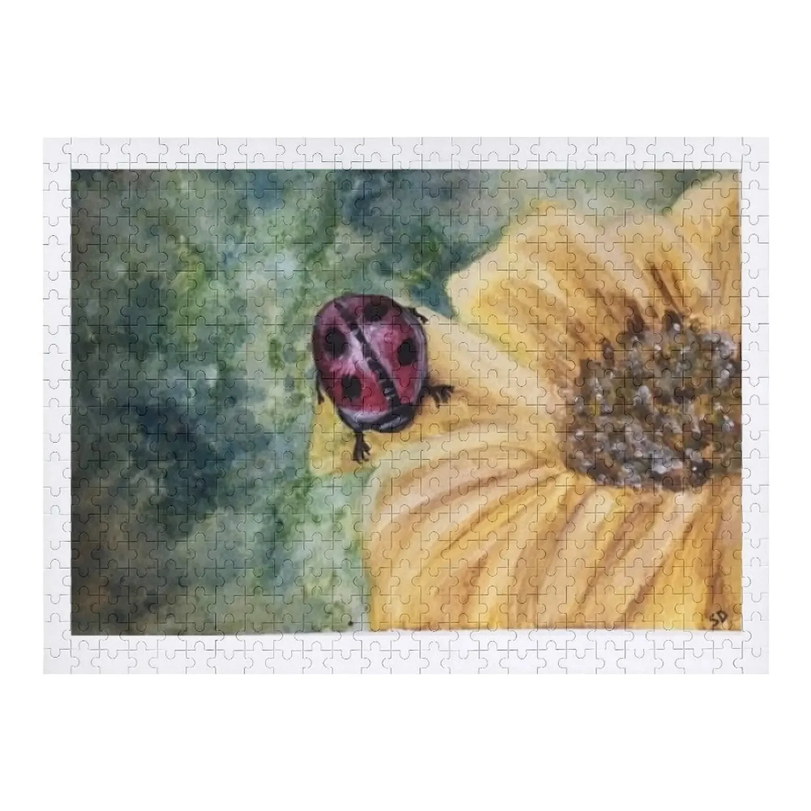 

Sunflower With Ladybug Jigsaw Puzzle Personalized Gift Custom Photo Personalised Toys Puzzle