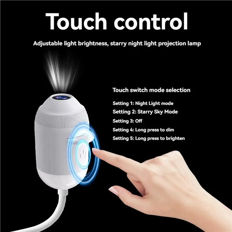 ALIM-2X 12 In 1 USB HD Galaxy Star Projection Lamp Night LED Atmosphere Light Plug & Play Star Projector LED Nightlight Lamp