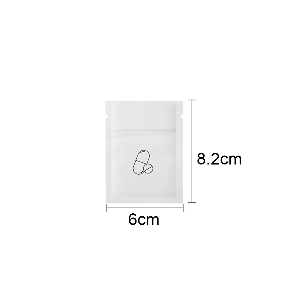 30-300Pcs Self Sealing Reusable Pill Pouch Bag Travel Medicine Organizer Dustproof Zippered Pill Pouch Moisture-proof