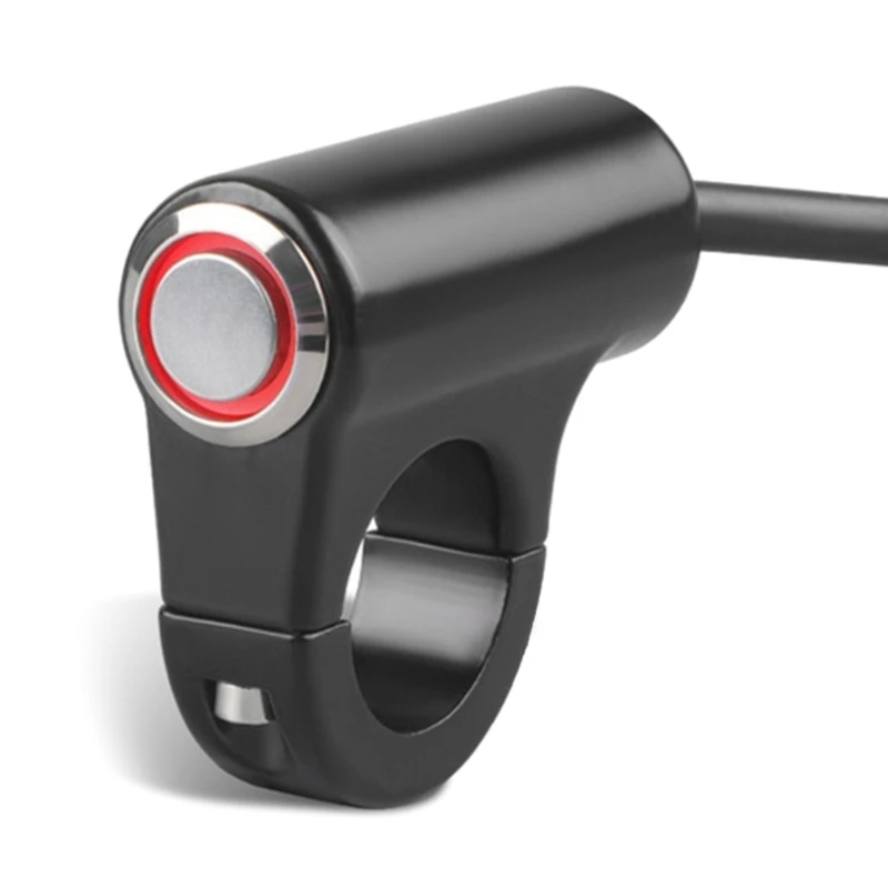 1PC Motorcycle Handlebar Switch On Off Push Button Switch Bicycle Motorcycle Tuning Part 22mm 7/8'' Universal