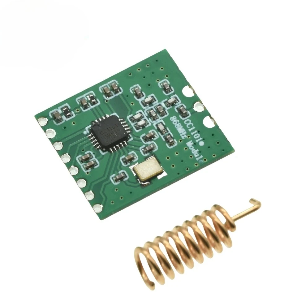 1-10PCS CC1101 868MHz Wireless RF Module – Long Range SPI Transceiver for FSK GFSK ASK OOK MSK, Low Power with Antenna