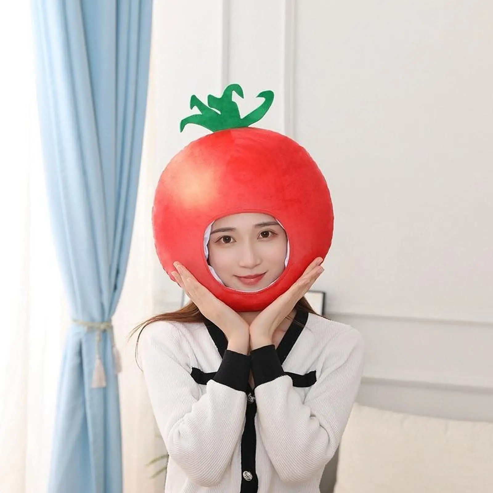 قبعة طماطم صغيرة مضحكة يمكنك صنعها بنفسك قبعة تنكرية للعب دور عيد الشكر