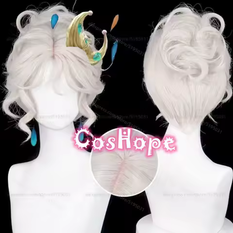 IDV Female Dancer Margaretha Zelle Cosplay Wig 30cm Short Beige Wig Cosplay Anime Cosplay Wig Heat Resistant Synthetic Wigs