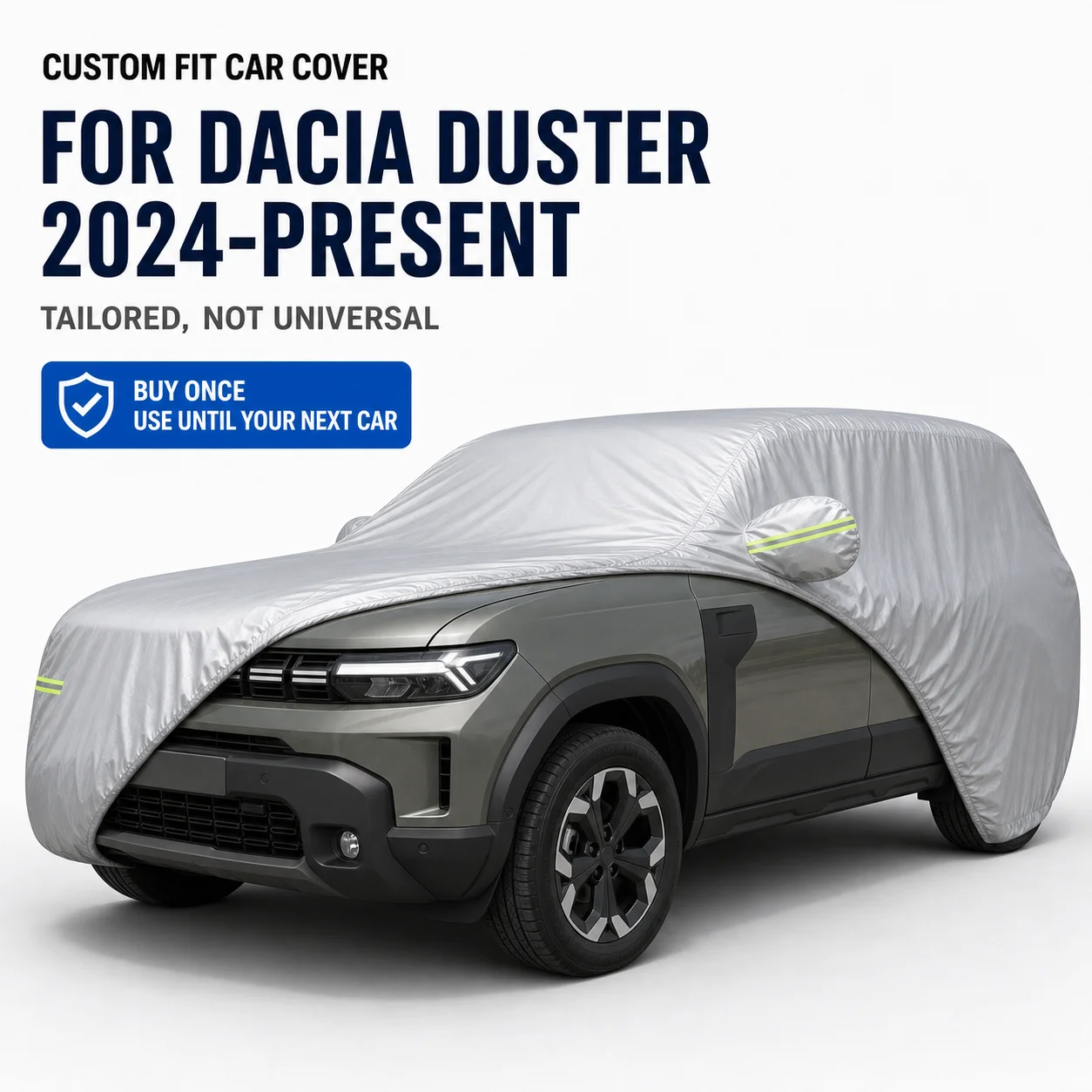 For Dacia Duster 2024-Present Exterior Car Cover Custom Fit Car Sun Protector Waterproof Dustproof Car Outdoor Protection