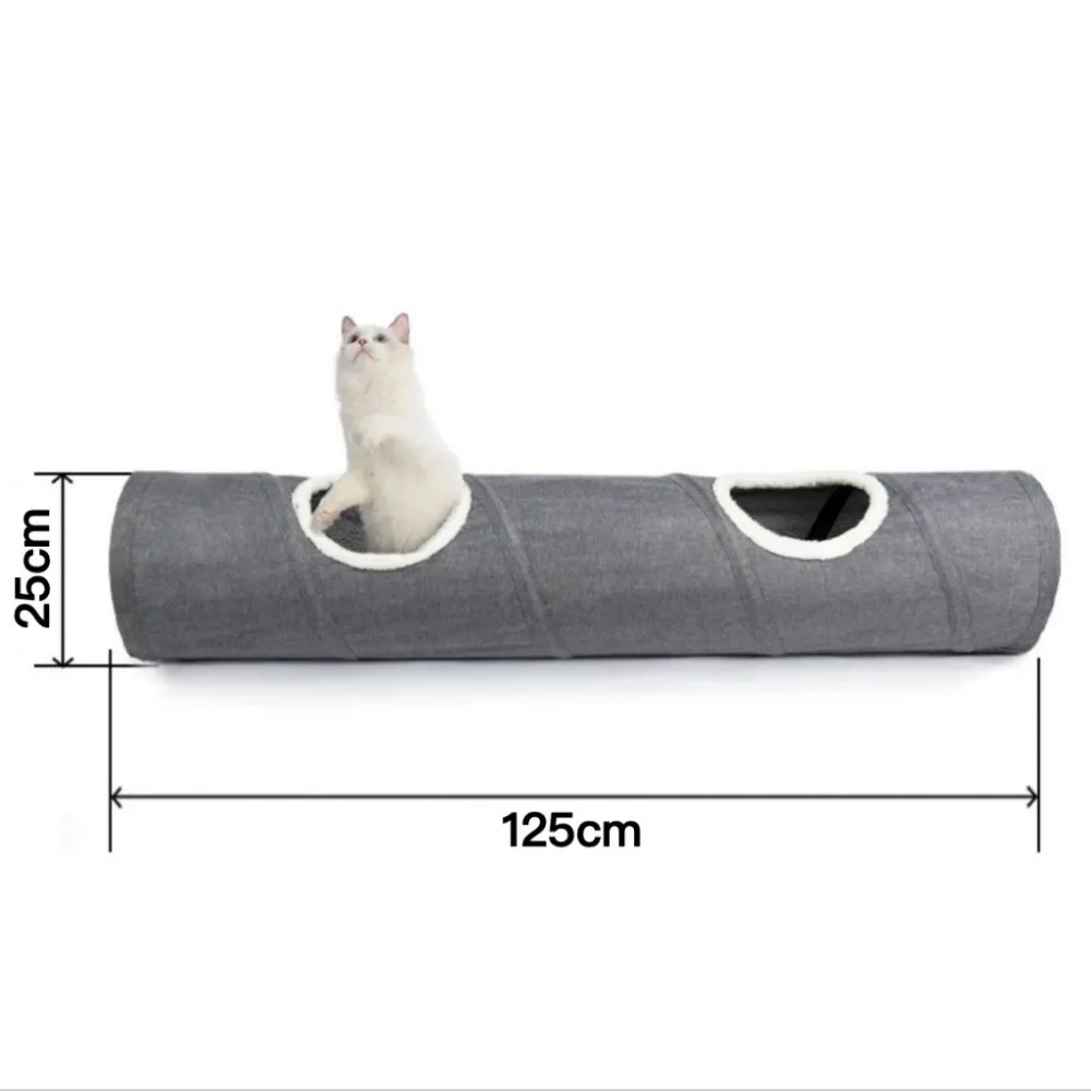 

Funny Thick Cat Toys Breathable Folding Cat Nest Training Interactive Pet Fun Play Toy Cat Maze Tunnel