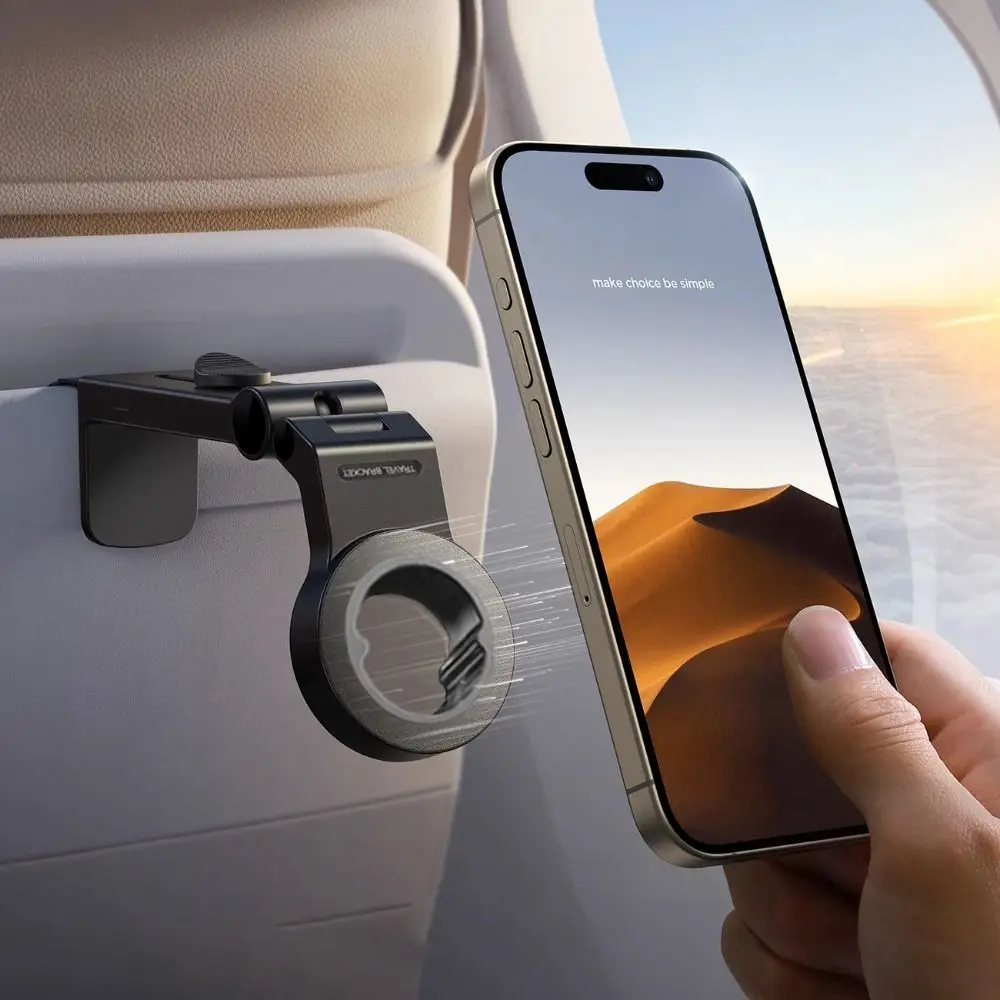 

Foldable Magnetic Airplane Phone Holder for Magsafe Hands-Free Phone Mount Adjustable Portable Mobile Phone Stand