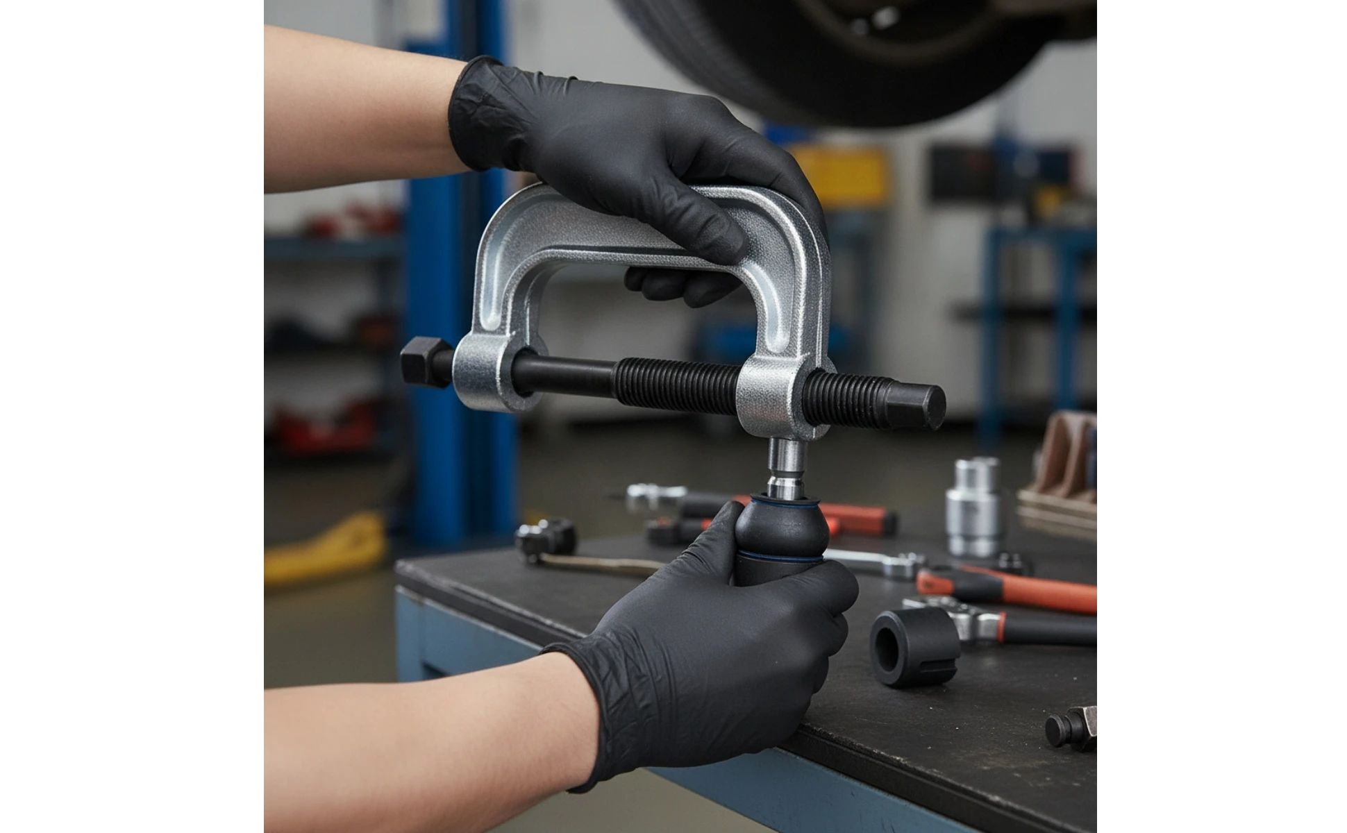 Ball Joint Press Tool Kit Manual Ball Joint Press Set Puller Professional-Grade Portable for Mechanics, Chassis Repair