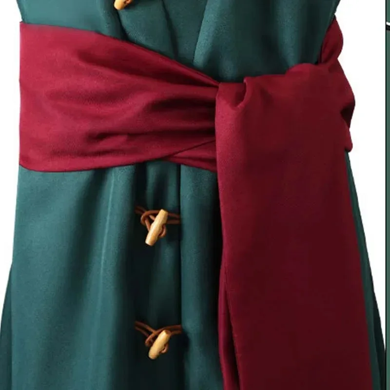 Anime Roronoa Zoro costume Zoro costume cosplay due anni dopo ruolo di Halloween kimono outfit set da festa uniforme abiti Zoro