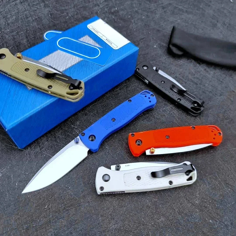 Mini Tactical BM 533 EDC Camping Folding Knife Multitools Stainless Steel Small Pocket Knife Outdoor Rescue Manual EDC Jackknife