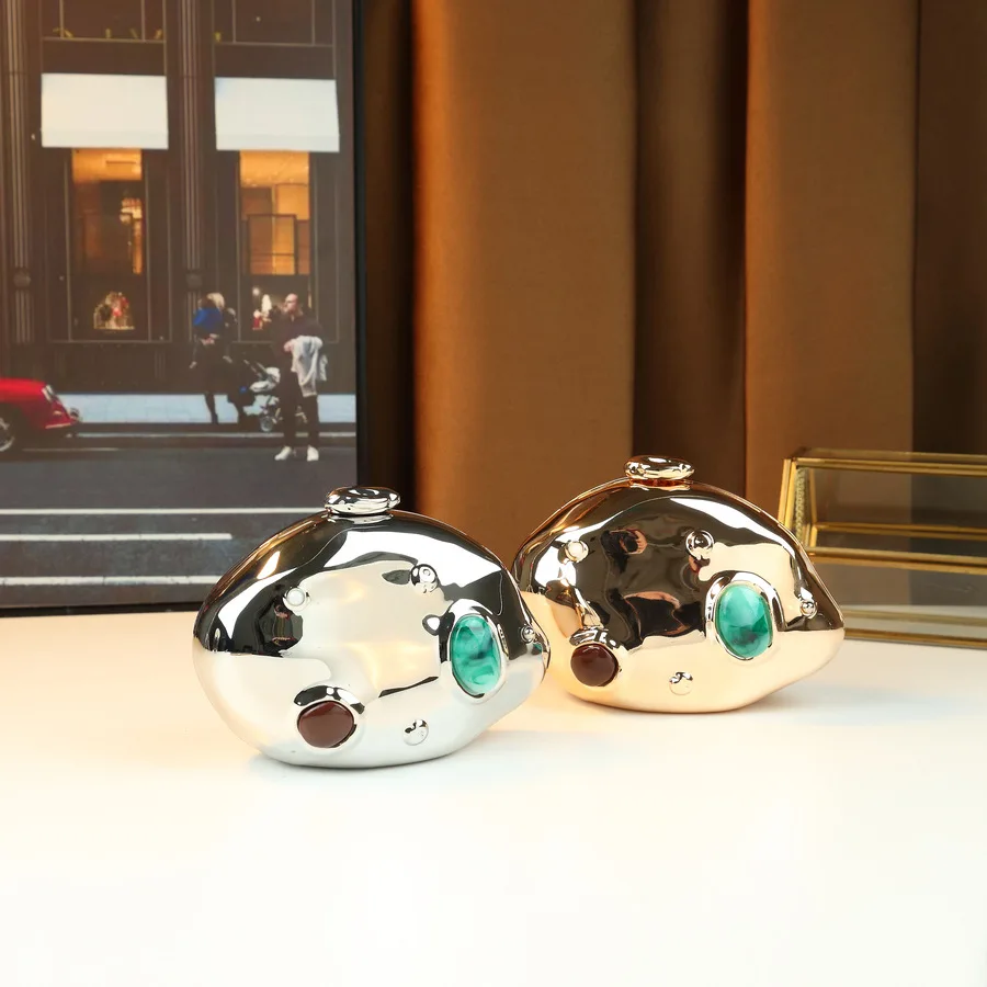 

New High-end Luxury Women's Bag Fashion Irregular Design Party Banquet Crossbody Bags Personalized Socialite Iron Box Handbag