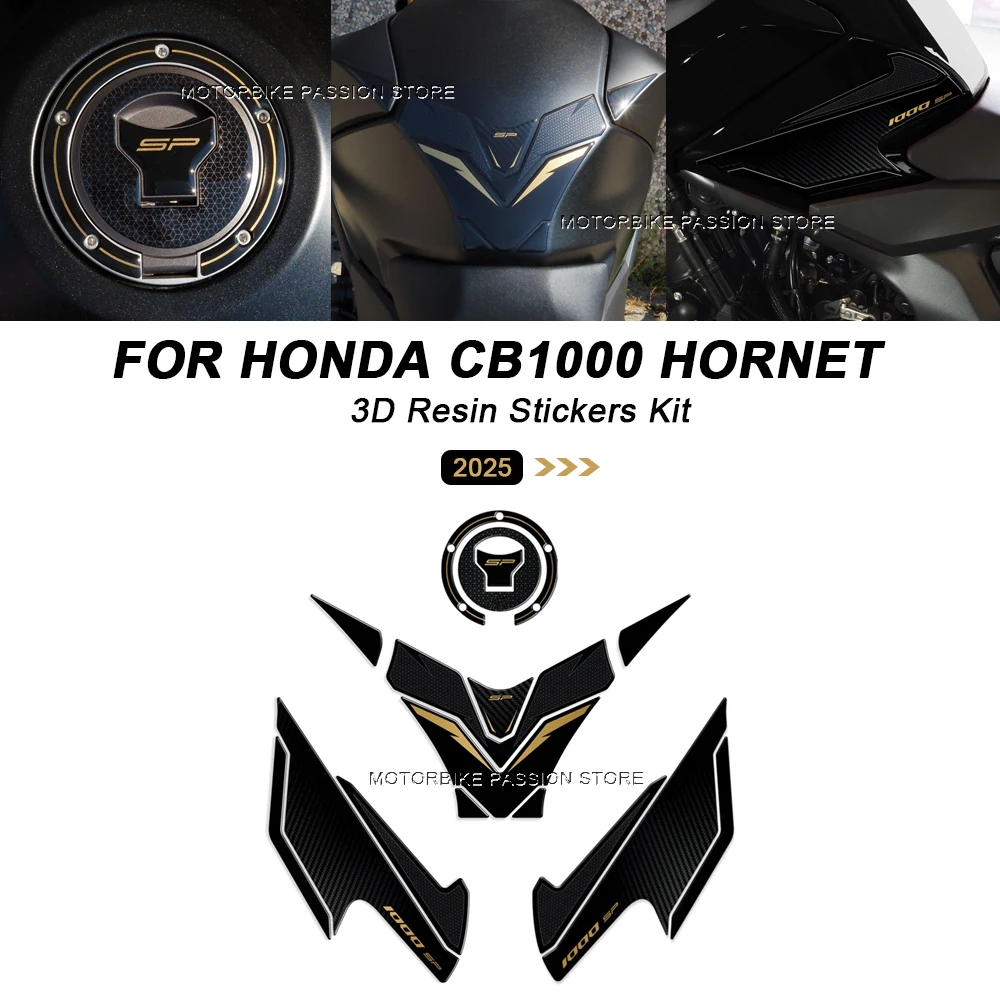 

Для Honda CB1000 Hornet cb1000 cb 1000 2025 водонепроницаемая защитная наклейка на топливный бак мотоцикла 3D наклейка из эпоксидной смолы