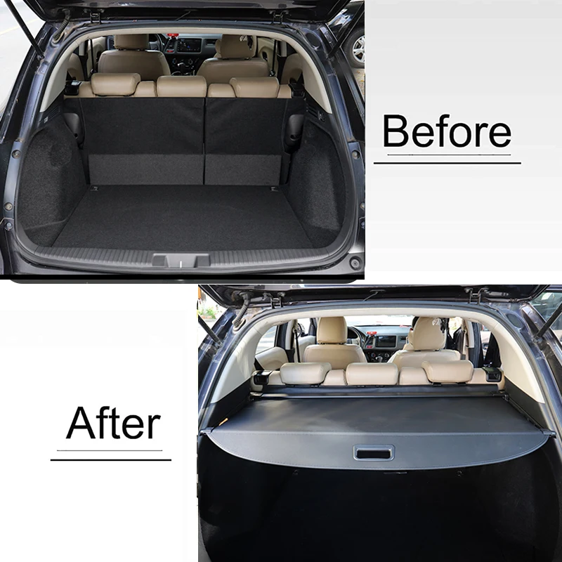 For Honda HRV 2014-2021 accessories,Privacy Screen Retractable Trunk Security Tonneau Cover Luggage Shield Shade Cargo Cover