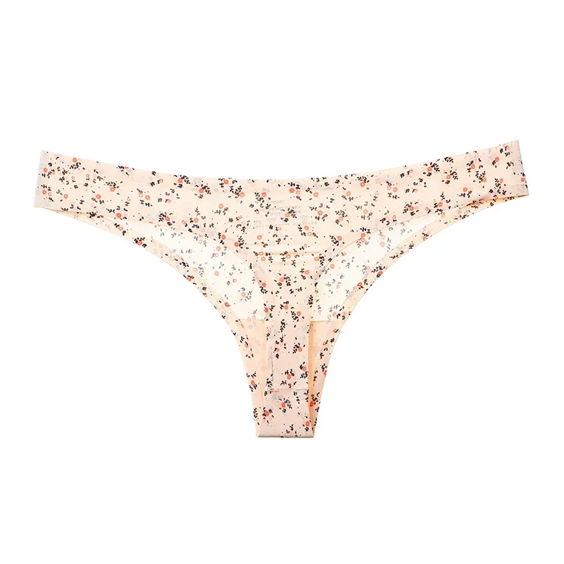 M-XL Super Sexy Leopard Underwear Women Panties Female Thong G String Women's Lingerie Seamless Ice Silk Underpants G-String Sex