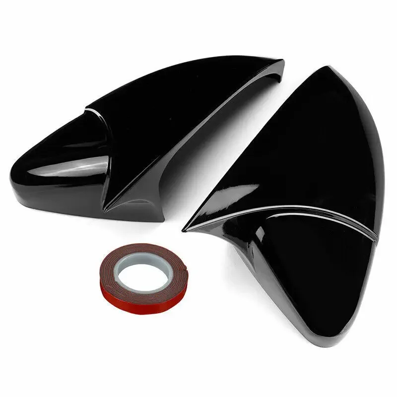 For VW GOLF 7 MK7 MK7.5 R GTI 2014-2019 Car Rearview Side Mirror Cover Horn Wing Cap Exterior Door Rear View Case Trim Sticker