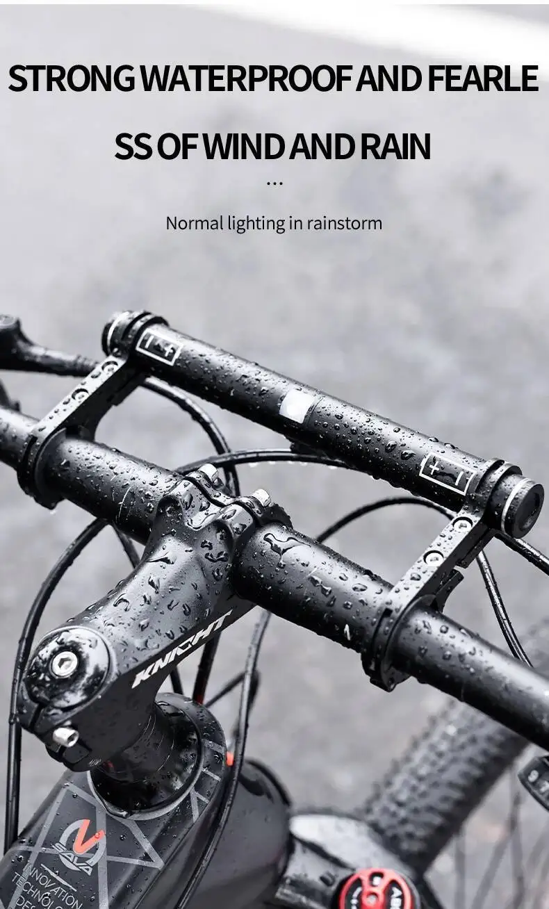 ESLNF 4000mAh Wiederaufladbarer Aluminium-Legierung Fahrrad-Lenkererweiterungshalter mit Powerbank – Detail 7