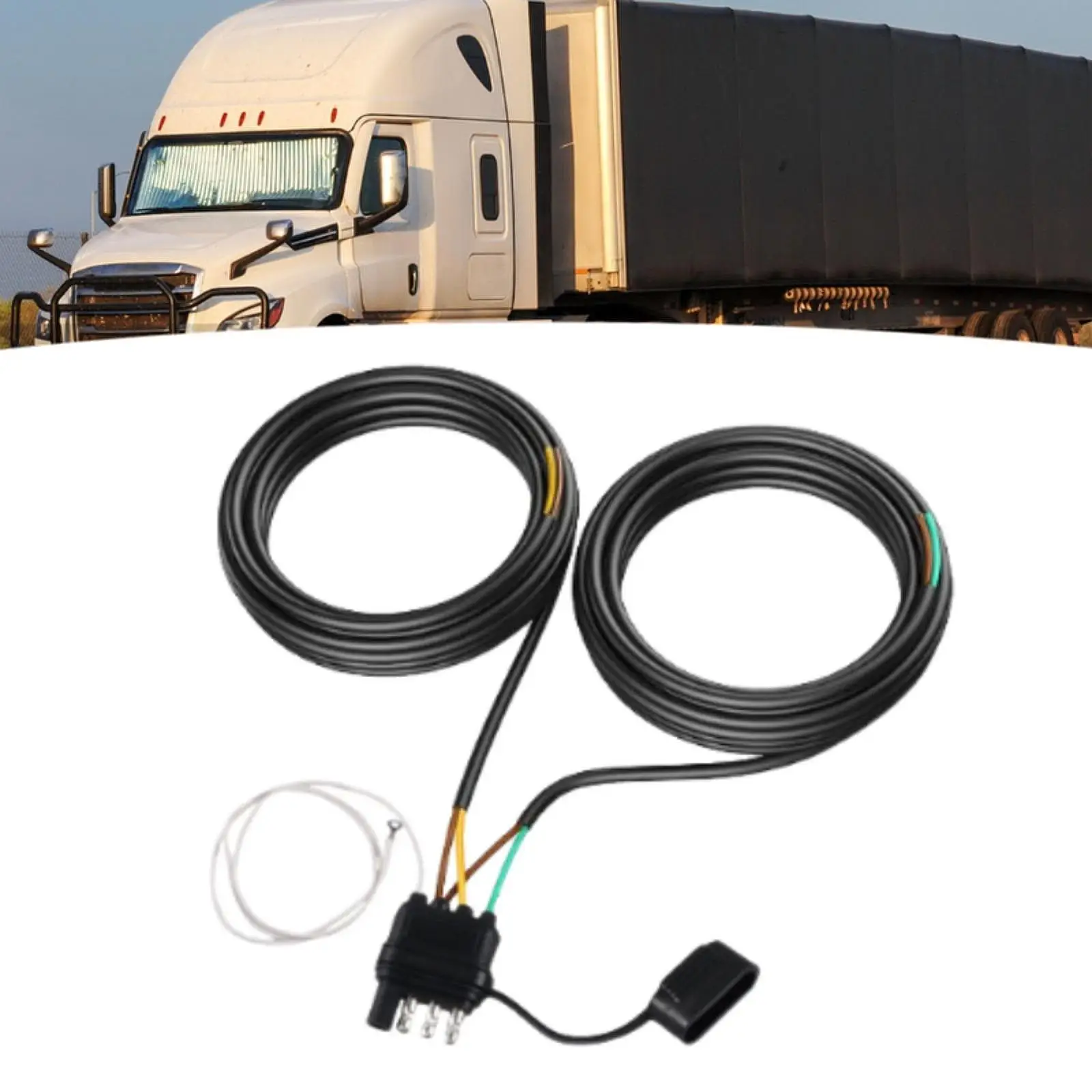 

Trailer Wiring Harness Kit 4 Pin 5 Wire 26ft Easy Installation Accessories