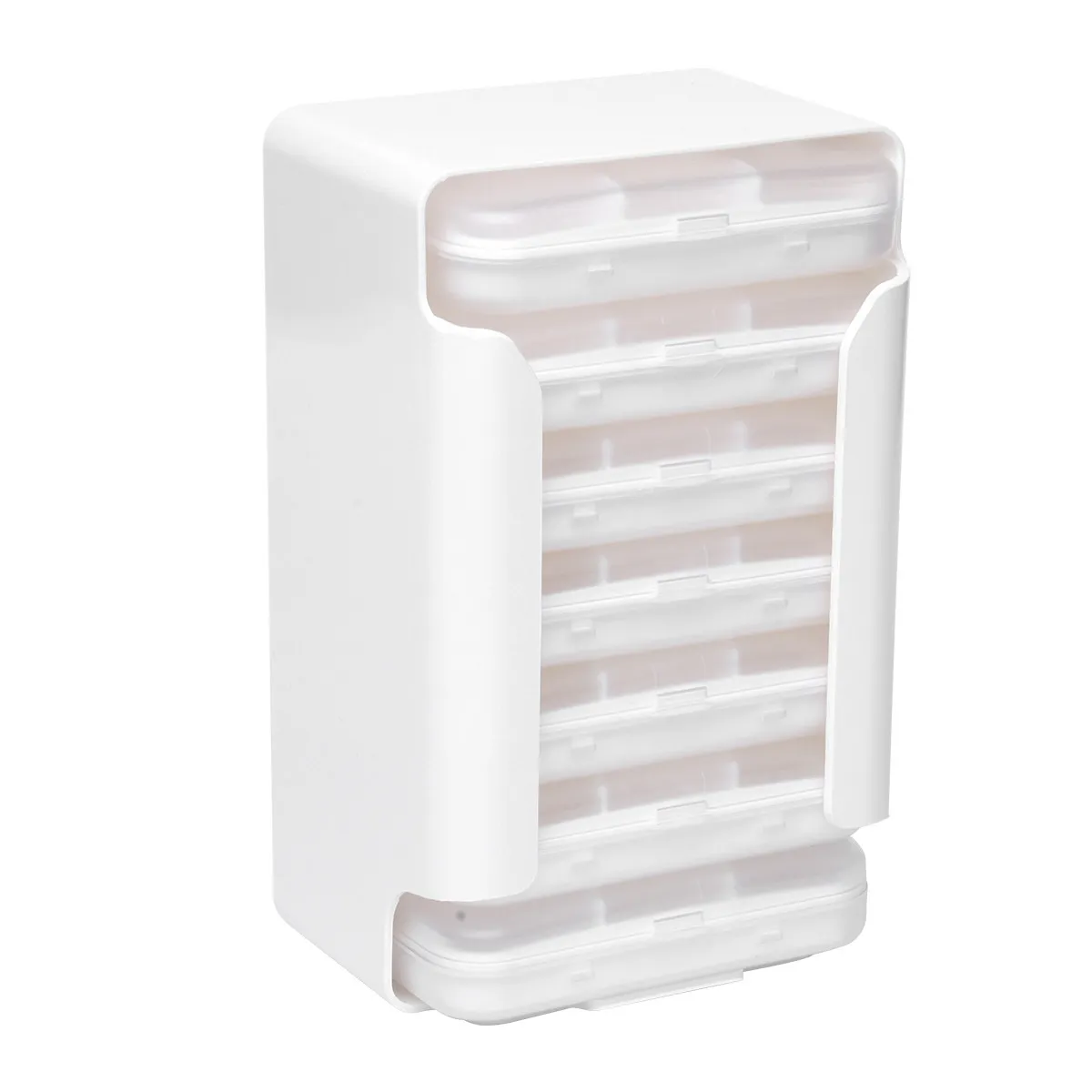 1Set 7Layer 42Grid Portable Pill Box Travel Medicine Organizer Easy Carry Detachable Layers Large Small Capsules Tablets Storage