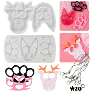 

Форма для ключей-подвесок из эпоксидной смолы, силиконовая форма для рукоделия, инструмент для изготовления ювелирных украшений, oh430-LJX