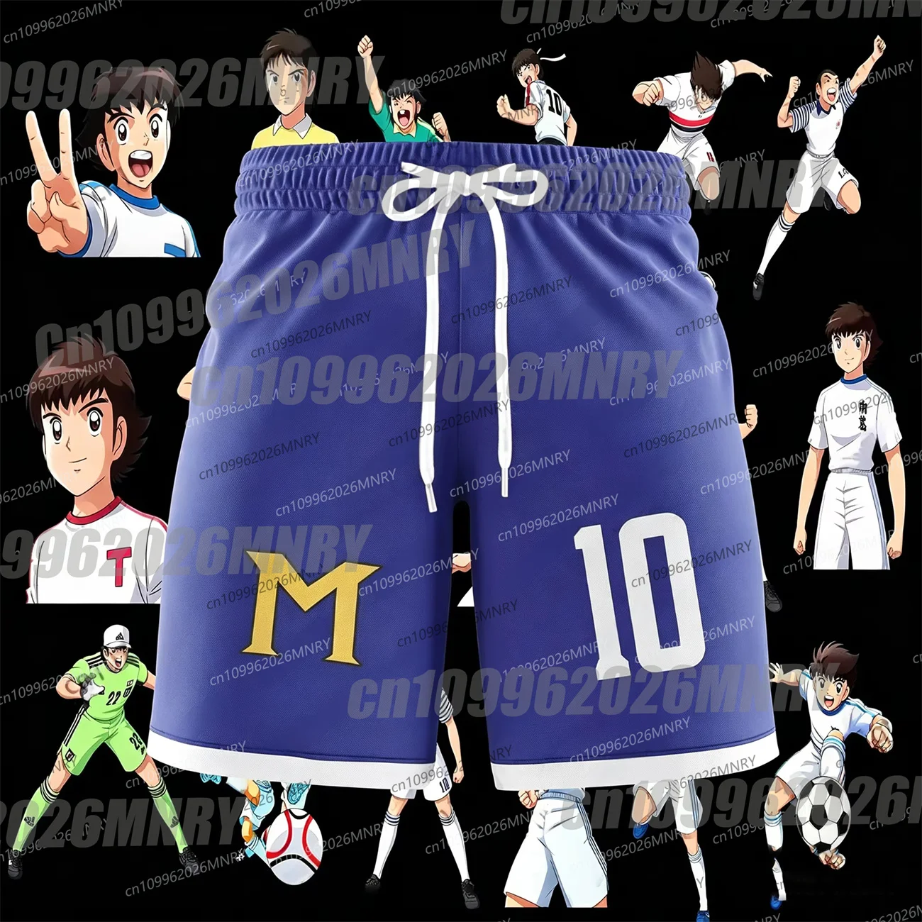 Summer New Captain Tsubasa School Nansheng Olive And Benji Football Beach Children Short Pants Fitness Sports Mans/Adult Shorts