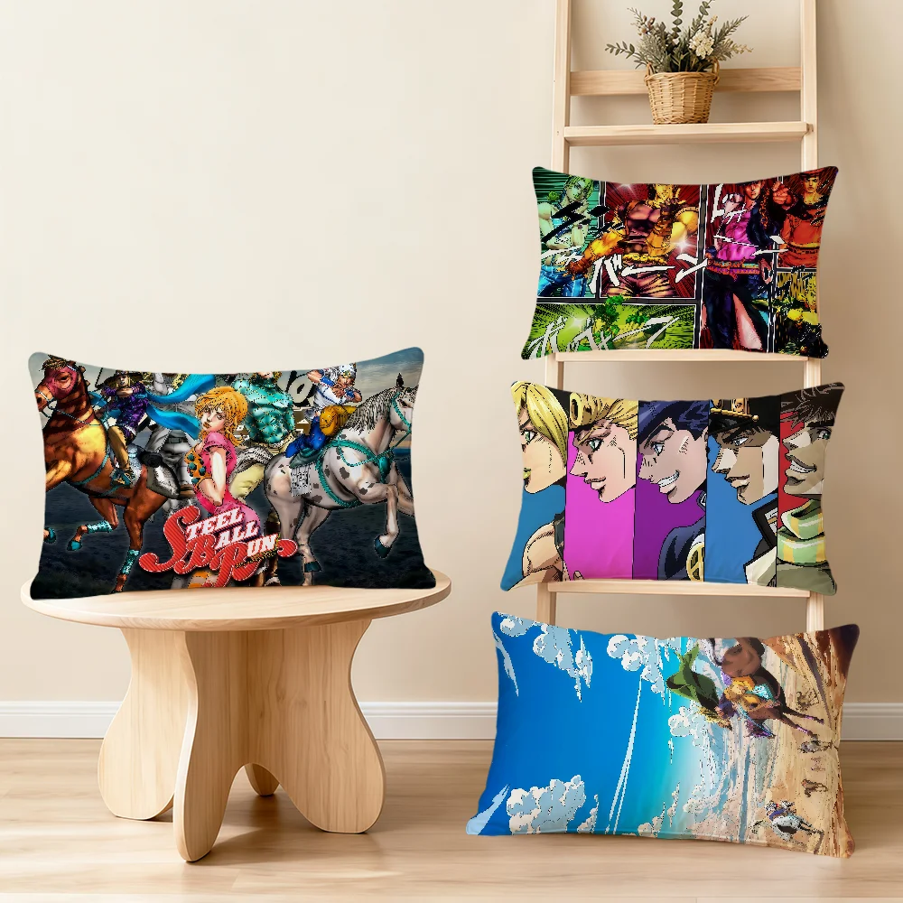 anime anime funny j-jojos bizarre a-adventure Steel Ball Run Rectangle Pillow Cover Home Sofa living Room bed Dorm Pillowcase gift - Aliexpress Deal