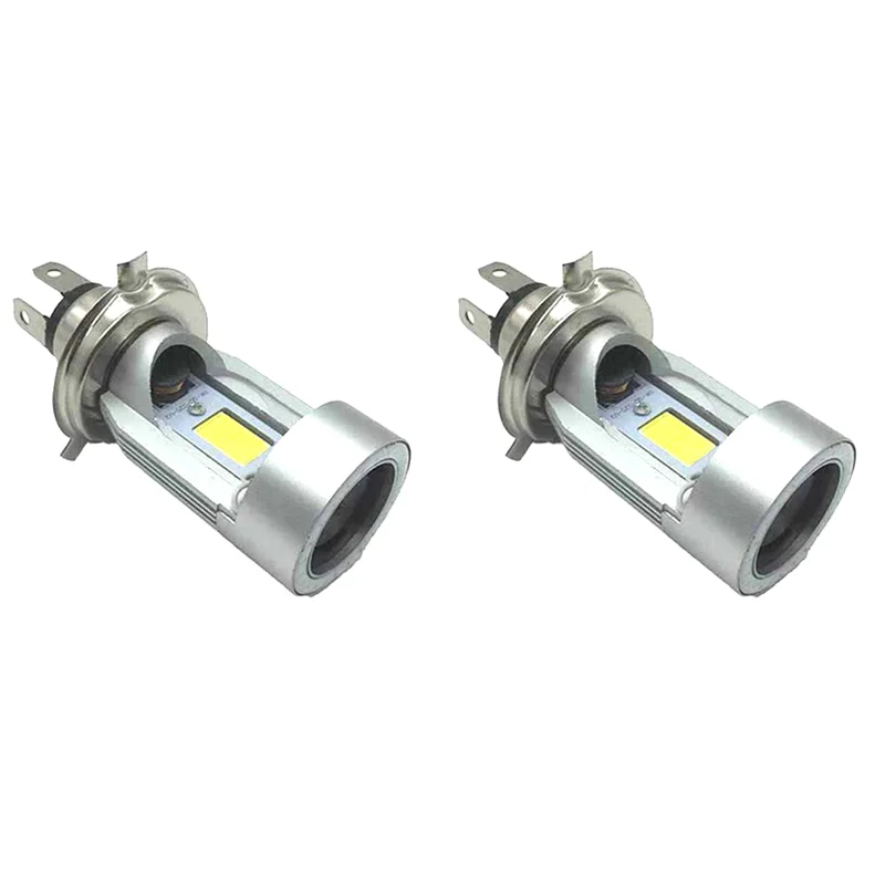 

НОВАЯ светодиодная лампа для фар мотоцикла «ангельский глаз» H4, лампа для фар мотоцикла, светодиодная лампа для мотоцикла H4