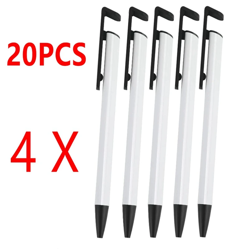 20Pcs DIY Sublimation Pens Blank Aluminum Tube Body Sublimation Ballpoint pens  For DIY Office School