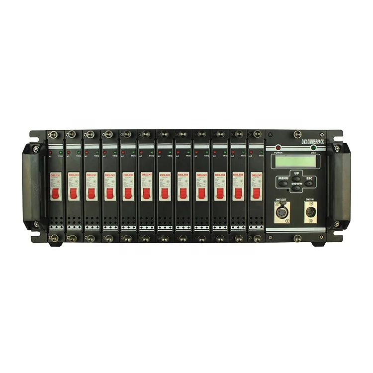 JOYRAY 12CH 12 Channel DMX Dimmer Pack 19inch 4U 20A Per Channel Rear Output Terminal UK