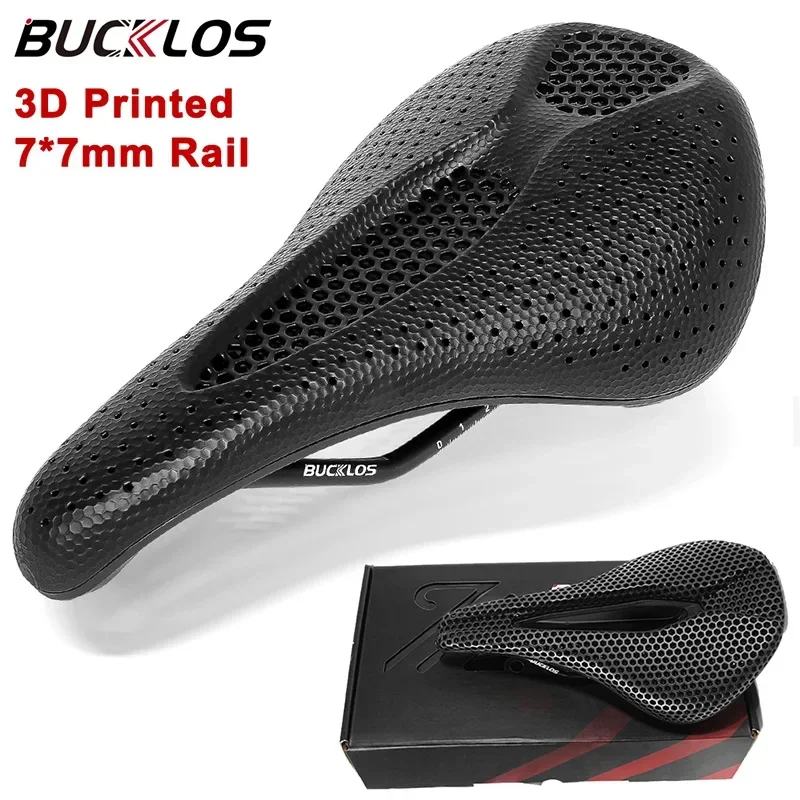 3D Printed Bike Saddle Stress Reliever Bicycle Saddle Zoned Shock Absorption Mountain Road Cycling Seat Strong CR-MO Nylon Rail