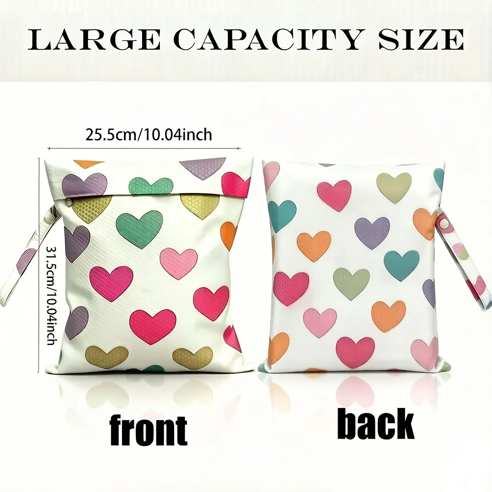 Waterproof Dry Wet Separation Bag Fashion Beach Zipper Bag for Travel Swim Pool Yoga Sportswear Cosmetics Lingerie Storage