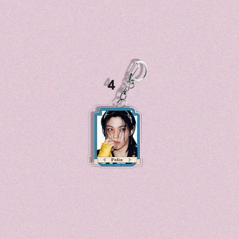 Симпатичный акриловый брелок Stray Kids SKZOO Surrounding Huang Xuanchen, Li Longfu, KARMA, Han Zhicheng Four Series Keychain