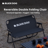 Naturehike BLACKDOG Camping Double Chair Outdoor Picnic Backrest Iron Pipe 600D Oxford Cloth Wear-resistant Breathable Armchair