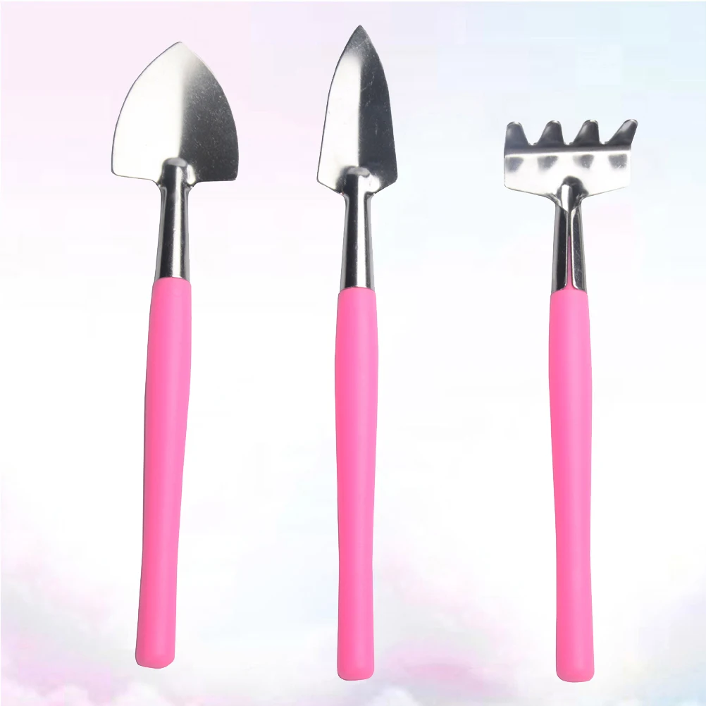 

Garden Tool Set Iron Shovel Rake Portable Transplanting Kit For Outdoor Succulent Weed Flowerpot Planting Eco-Friendly